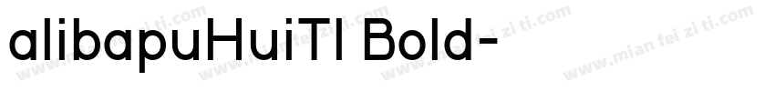 alibapuHuiTI Bold字体转换
